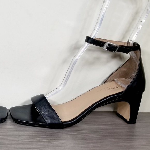 27 EDIT Naturalizer Iriss Ankle Strap Sandals, Black Leather, Womens Size 6.5 M - Picture 9 of 16